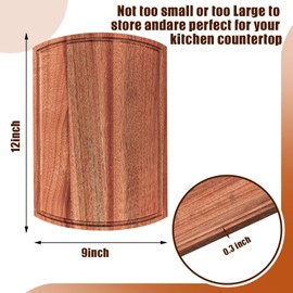 Patelai 12 Pack Large Cutting Boards Bulk Wooden Cutting Board Kitchen Chopping Boards for Crafts DIY Wedding Housewarming Gift (12 x 9 Inch,Walnut Wood)