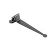 Renovators Supply Manufacturing Black Wrought Iron Offset Lift Off Pintle