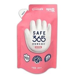 Happy Home Safe365 Pink Forest Scent Foaming Hand Wash Refill 200mL - TJ Hand Wash Foaming Hand Wash 2ea
