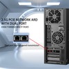 PCIe Network Card 2.5Gbps Dual Port Gold Plated Pin Aluminium