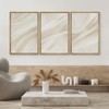 SIGNWIN Framed Canvas Print Wall Art Set Abstract Beige Flow