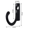 Yinquetinup 25 Pcs Wall Mounted Single Hook with 25 Screws