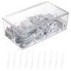 Yesesion Clear Plastic Cord Organizer Box with Adjustment Compartments, Large