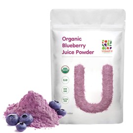 Organic Blueberry Juice Powder 16 oz Unleash'd Organic 100% Pure Natural Green Food, Rich in Antioxidants and Vitamins