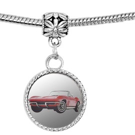 Arthwick Store 1965 Corvette Stingray Charm Pendant Bracelet