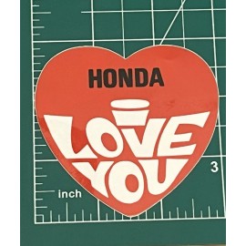 Bill Of Sale Cycles Vintage “Honda I  You” Sticker Decal CT90 CT70 Monkey Honda Mini Trail CB350