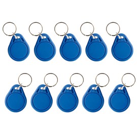 MINDRFID RFID Key fob 13.56MHz F08 Token Key Tags for Access Control System (Blue)