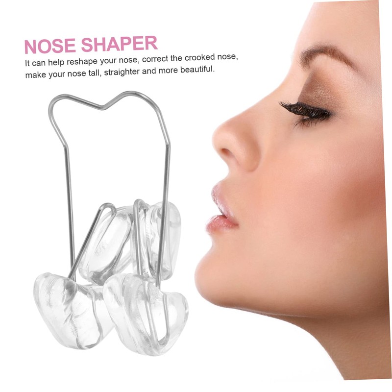 Baluue 2pcs Nose Lifter Tool Ergonomic Beauty Nose Shaping Clip