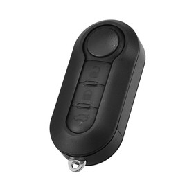 TUCKBOLD Key Fob Shell Case for Fiat 500 2007-2020 3 Buttons Plastic Replacement | White Keyless Entry Remote Control Key Shell Case 1 Pcs for Fiat 500X 2007-2020