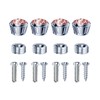 Moioee Car License Plate Screw Bolt Cap, 4PCS Sparkling Bling