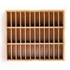 Lawei 36-Grid Bamboo Cell Phones Storage Box, Desktop Mobile Phone