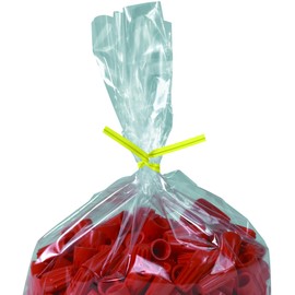 Box King PLT5Y Plastic Twist Ties, 5" Length x 5/32" Width, Yellow (Pack of 2000)