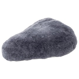 Bicycle seat cover saddle cover Sheepskin color grey (FSB B)