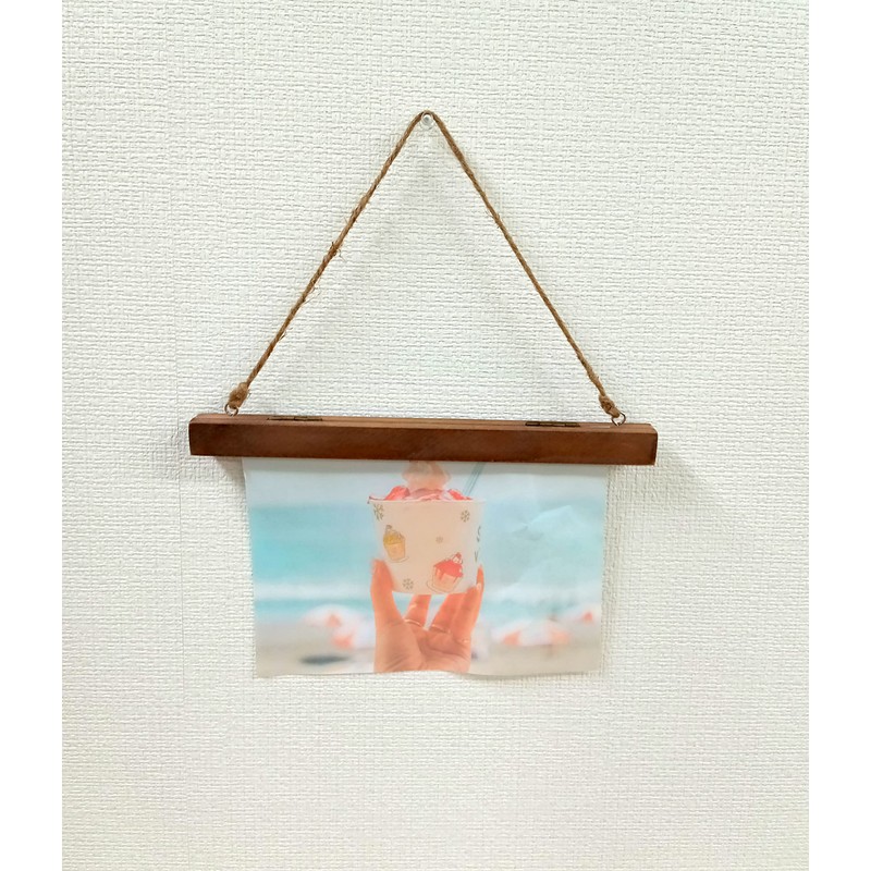 アビテ ウッド・ハンギングクリップ L ブラウン W260×D20×H30mm YXA-203-BR