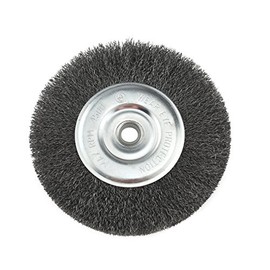 IVY Classic 39054 5-Inch x 5/8 - 1/2-Inch Arbor, Carbon Steel Crimped Bench Wire Wheel - 0.012-Inch Coarse, 1/Card