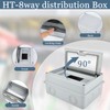 pangdapengpeng HT-8 Way IP65 Fuse Box Surface-Mounted, Sub-Distribution Surface-Mounted Distributor
