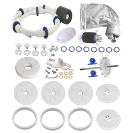 ATIE Pool Cleaner Tune Up Rebuild Kit Compatible with 280, TR28P Pool Cleaner Tune Up Kit A49 with Wheel, Tire, Drive Shaft, Turbine Bearing, All Purpoe Bag, Sweep Hose, Wheel Bearing, Tailsweep Pro