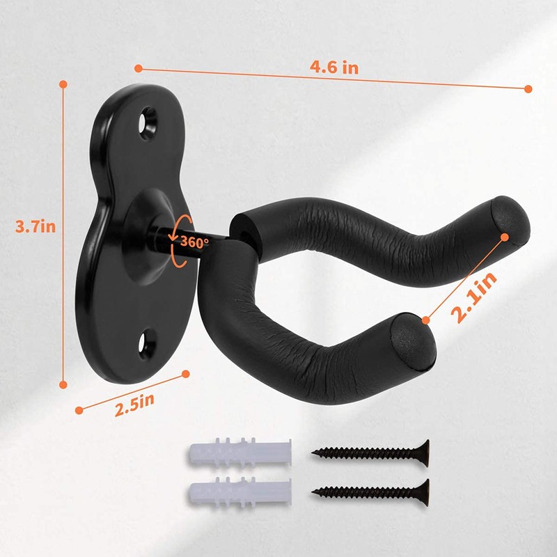 Sound harbor Guitar Wall Mount Hanger Acoustic Electric Bass Guitar