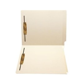 Medical Arts Press Heavy-Duty Poly-Reinforced End-Tab Folders,1/3 Cut, Letter Size, Manila, 50/Box (33064)
