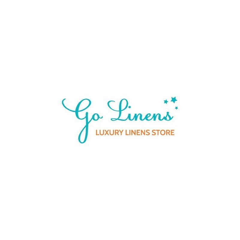 GoLinens Pure Combed Cotton Percale Sheets Set Printed Meridian Queen,