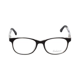 Calabria Enhance 4132 Kids Oval Reading Glasses +1.25 Shiny Black Girls