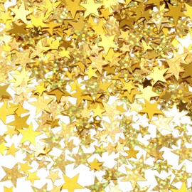 Little Star Confetti Glitter Little Stars Sequin Birthday Table Scatter Decorations for Birthday Wedding Baby Shower Table Confetti Party Decorations Gold 2