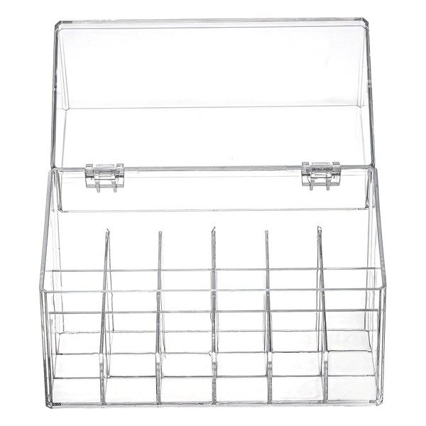 PINGANBUSU Lipstick Holder Display Case, 18 Slots Acrylic Organizer with