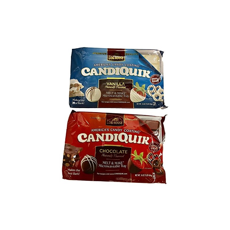 Log House Candiquik Candy Coating - One Vanilla, One Chocolate