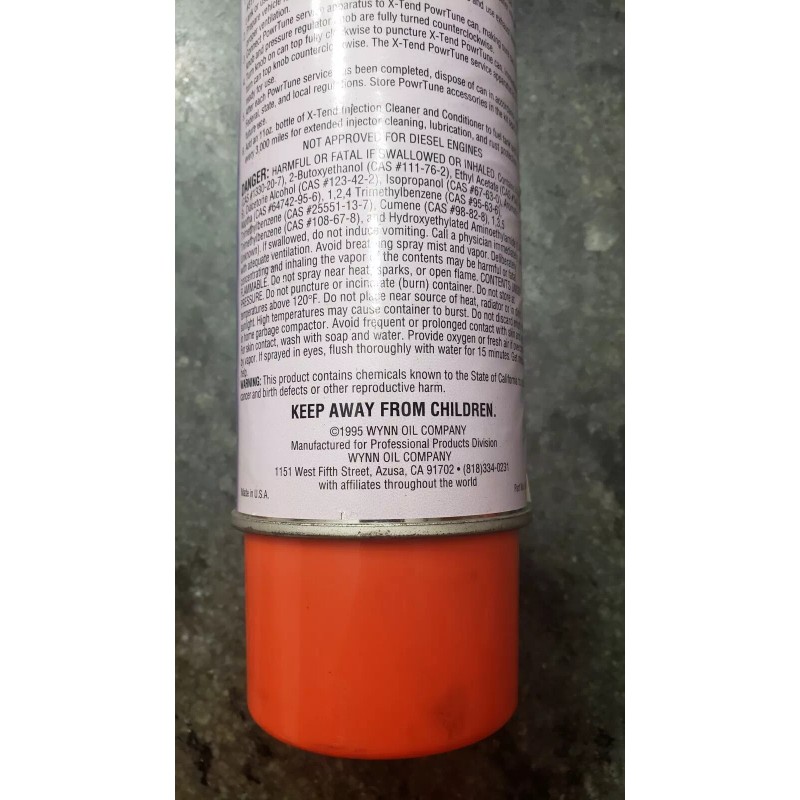 Wynn's X-Tend Xtend Professional Formula PowrTune fuel injection system cleaner