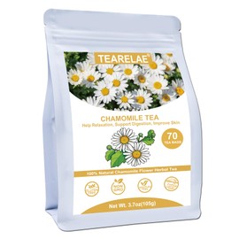 TEARELAE - Chamomile Tea - 70 Count - Premium Chamomile Flower Tea Bags - Help Relaxation, Support Digestion - Non-GMO - Caffeine-Free