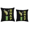 Oh Snap Funny Venus Flytrap Carnivorous Plant Tee Throw Pillow