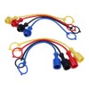 4 Sets Hydraulic Quick Coupler Male Dust Cap and Female