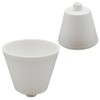 Lamps Canopy White Matt Plastic with Locking Screw for Supply