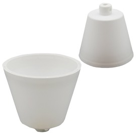 Lamps Canopy White Matt Plastic with Locking Screw for Supply Cable Lamp Cable Pendant Light Ceiling Pot Diameter 89 mm Height 85 mm