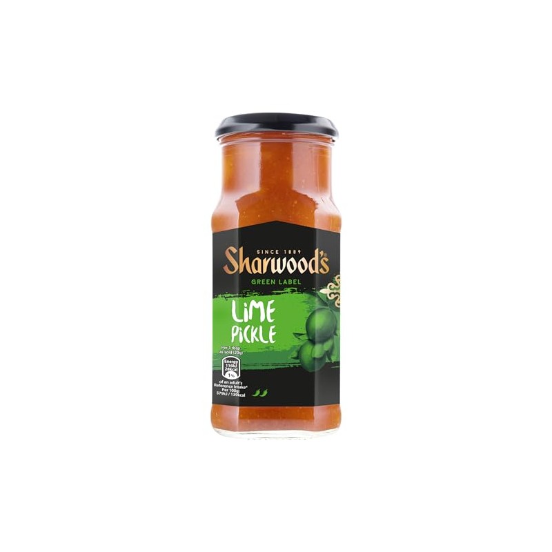 Sharwood's Ready-to-Eat Lime Pickle, 300 g Jar (Pack of 1)