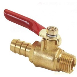 Moeller 033306-10 1/4 NPT 3/8" Barb Brass Valve