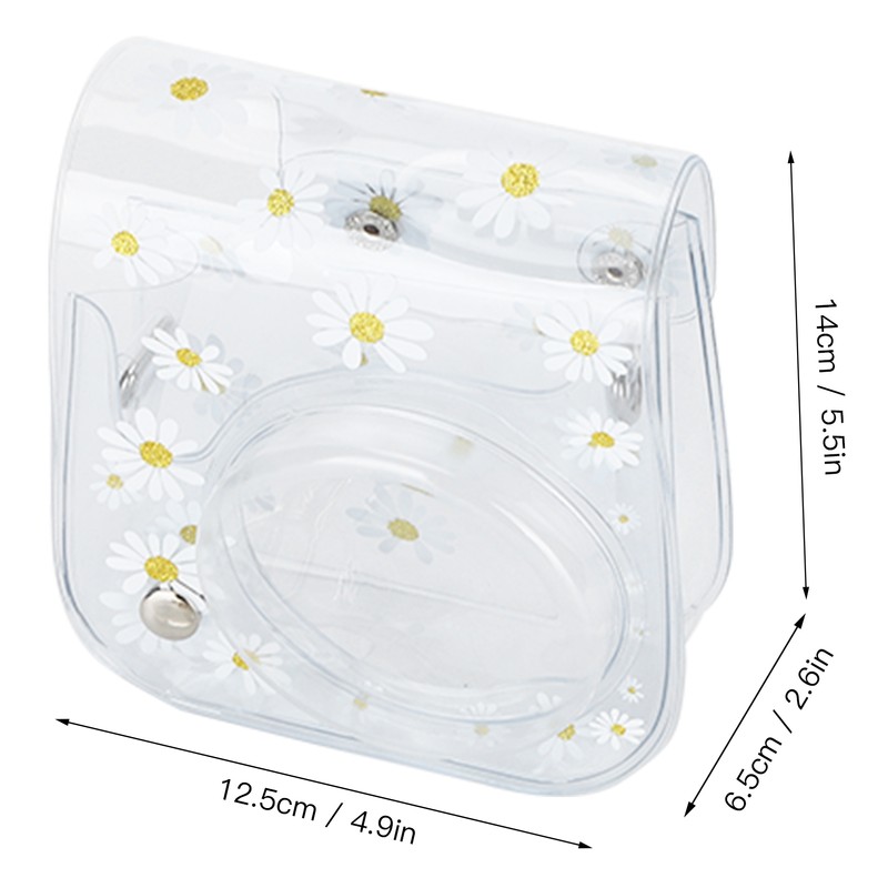 Transparent Camera Bag Daisy Pattern Single Shoulder Mini Photography Tool