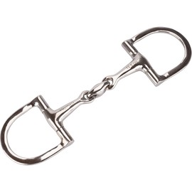 Equinate D-Ring Bridle Stainless Steel 16 mm Double Jointed 13.5 cm Anatomically Shaped Mouth-friendly Bit with Gentle Impact Laser Engraved Size Specification