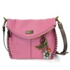 CHALA Crossbody with Charming Teal Dragonfly Keychain -9 Color options