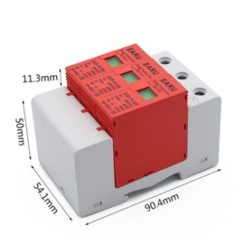 SBOJI SPD 3P DC 500V 800V 1000V 20~40KA Surge Protective Device House Photovoltaic PV Solar System Arrester Surge Lightning Protector (Size : DC1000V)