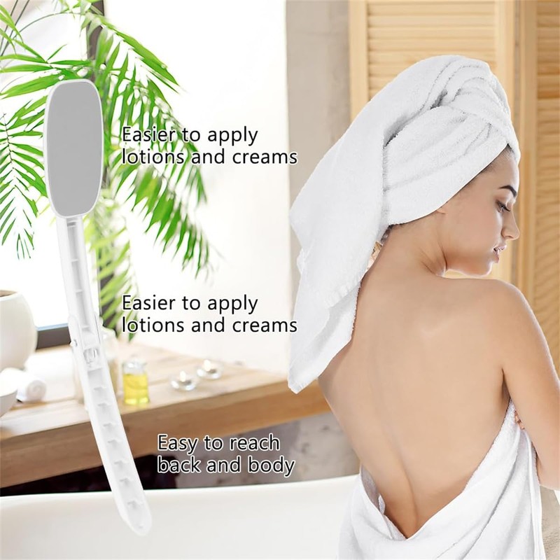 Lotion Applicator for Back, Foldable Back Cream Applicator, Detachable Long