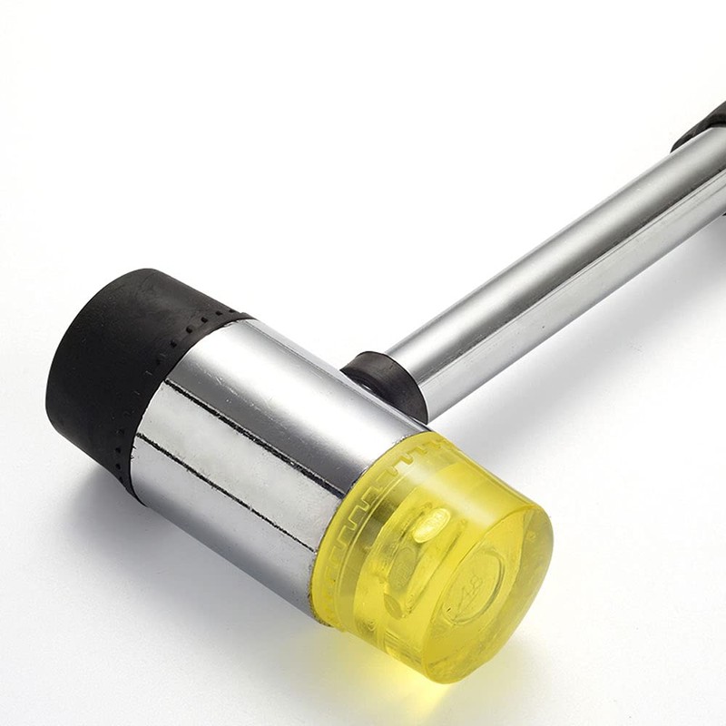 Rubber Hammer Head 35mm Yellow Rubber Hammer Head Replacement Installation