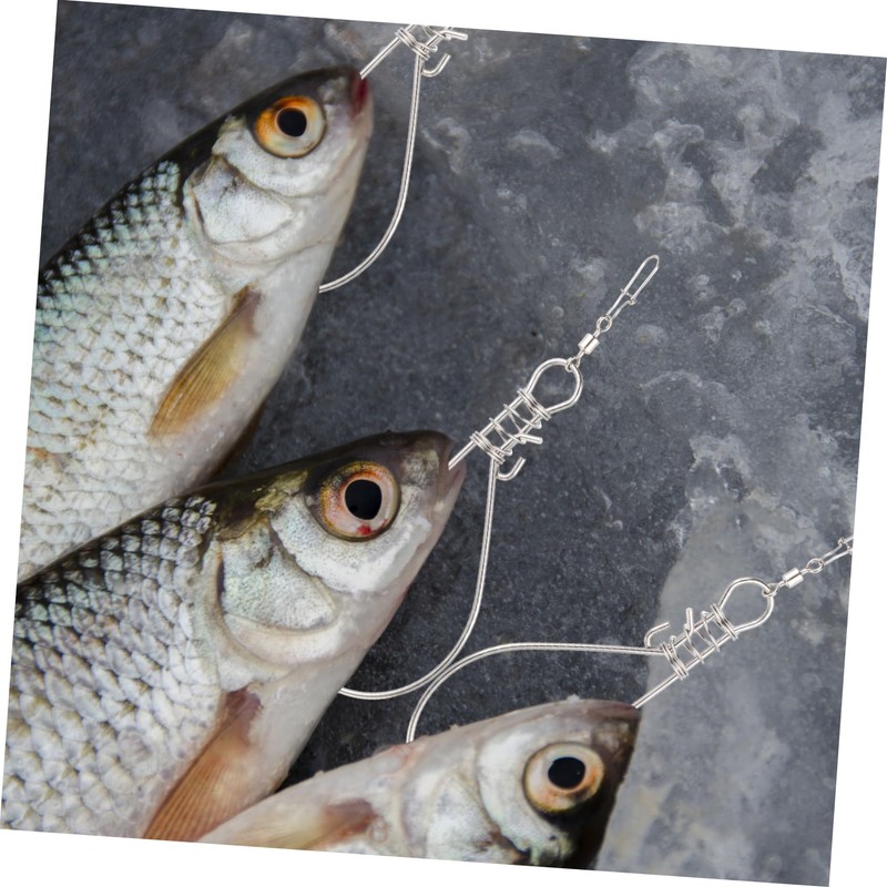 Mipcase 10pcs Stainless Steel Fish Lock Device Professional Fishing Clip