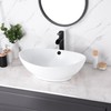 Luxier CS-004 Oval 23 in. Bathroom Ceramic Vessel Sink Art