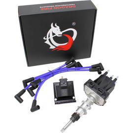 Complete Tune Up Kit With Distributor Coil and Plug Wires Compatible With Hyster H60XM & Others With 3.0L GM Engine and Delco Distributor Replaces 1331330 1103782 1331331 Oem Fit Kit-1517