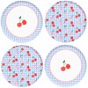 xo, Fetti Cherry Blue Gingham Paper Plates | 24 pcs