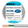 8/2 MC Cable with Ground - 10FT Pure Copper 8AWG/2