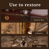 Large Brass Half Mortise Chest or Box Lid Lock w/Skeleton