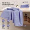 HEIRLOOM COMFORT Indigo Blue Honeycomb Kitchen Towels 5 Pack, 16x26