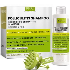 Rida Hair Research Institute Champú Antifúngico Foliculitis Para Dermatitis Seborreica, Psoriasis Del Cuero Cabelludo, Caspa Y Alivio Del Cuero Cabell